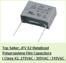 JFV X2 Metallized Polypropylene Capacitors Hot Sale
