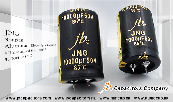 jb Capacitors - JNG 5000H at 85°C, Snap in Aluminum Electrolytic Capacitor