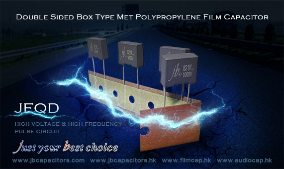 jb Double Sided Box Type Met Polypropylene Film Capacitor reach to 2000VDC