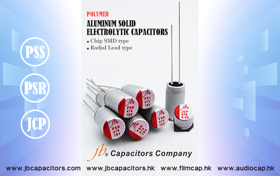 jb Conductive Polymer Aluminum Solid Electrolytic Capacitors with Chip SMD type and Radial Lead type