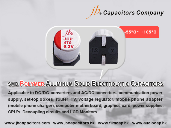  jb JCP SMD Polymer Aluminum Solid Electrolytic Capacitors 